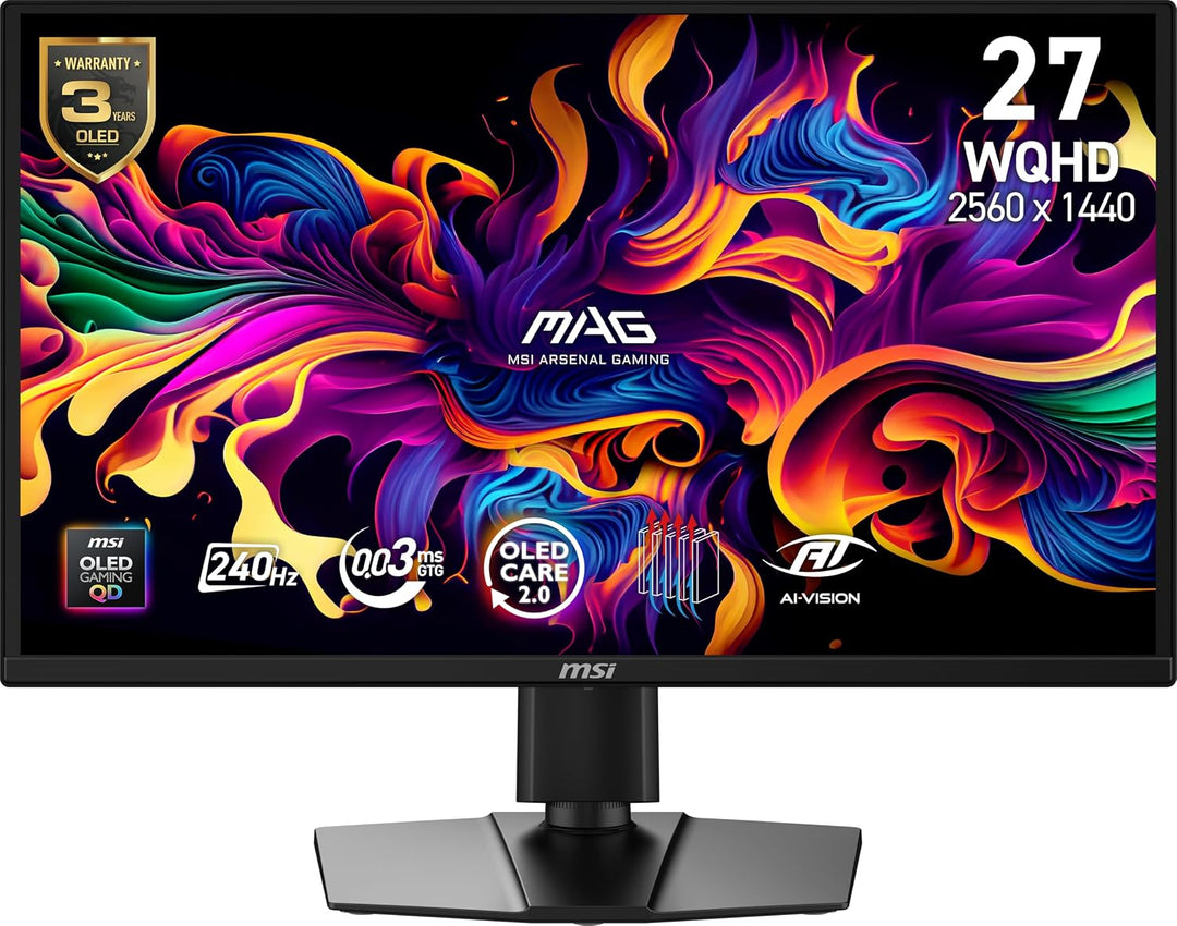 msi MAG 272QP QD-OLED X24 Monitor de juegos WQHD de 27 pulgadas, pa...