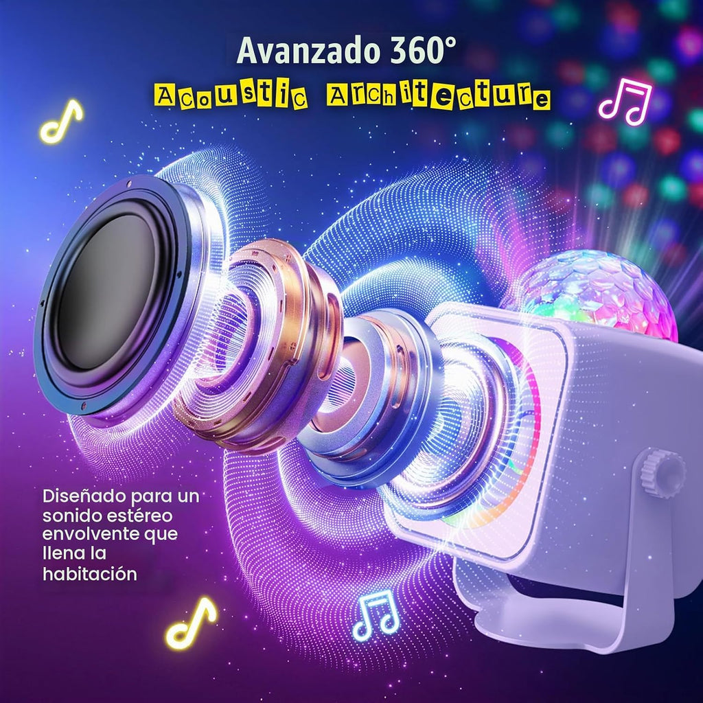 Máquina de karaoke para niños, regalos de micrófono para niñas de 3 a 12 años o más, juguete de regalo de cumpleaños con luces LED de discoteca para fiesta familiar en casa, altavoz portátil de