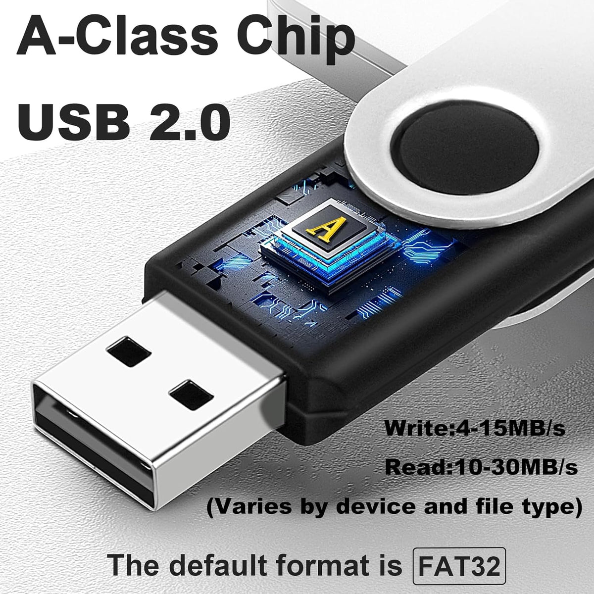 Paquete de 10 unidades de 8 GB Flash Drive a granel, unidades flash...
