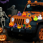 JOYIN 24 piezas de juguetes de baño de patos de Halloween, patos de goma de Halloween a granel para recuerdos de fiesta, mini patitos para bañera de bebé, juguetes para dulce o truco, rellenos de