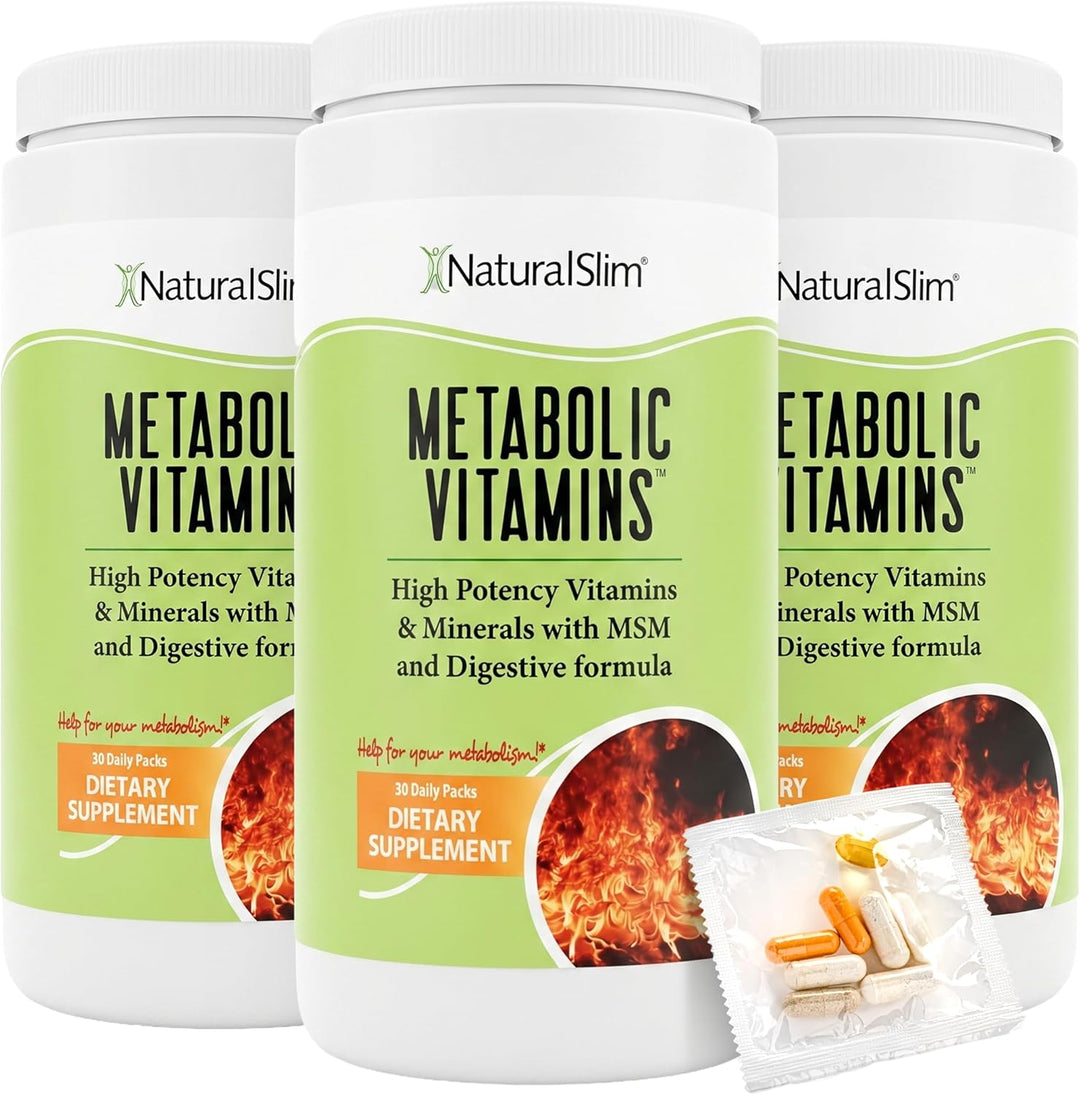 NaturalSlim Vitaminas metabólicas, multivitamínico para mujeres y h...