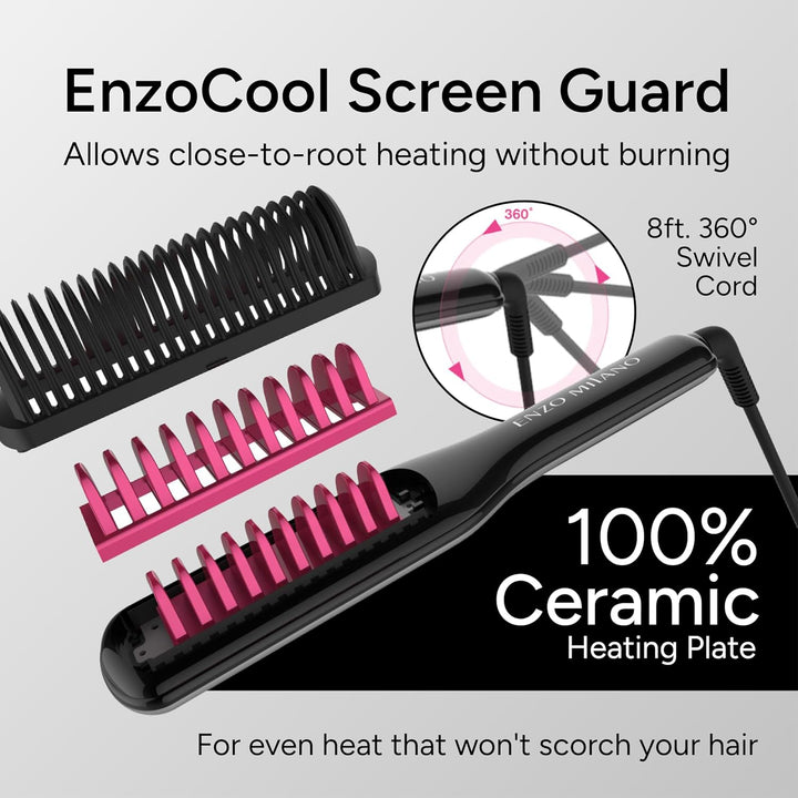 Enzo Milano - SX ENZOcool Professional - Peine caliente eléctrico 2...