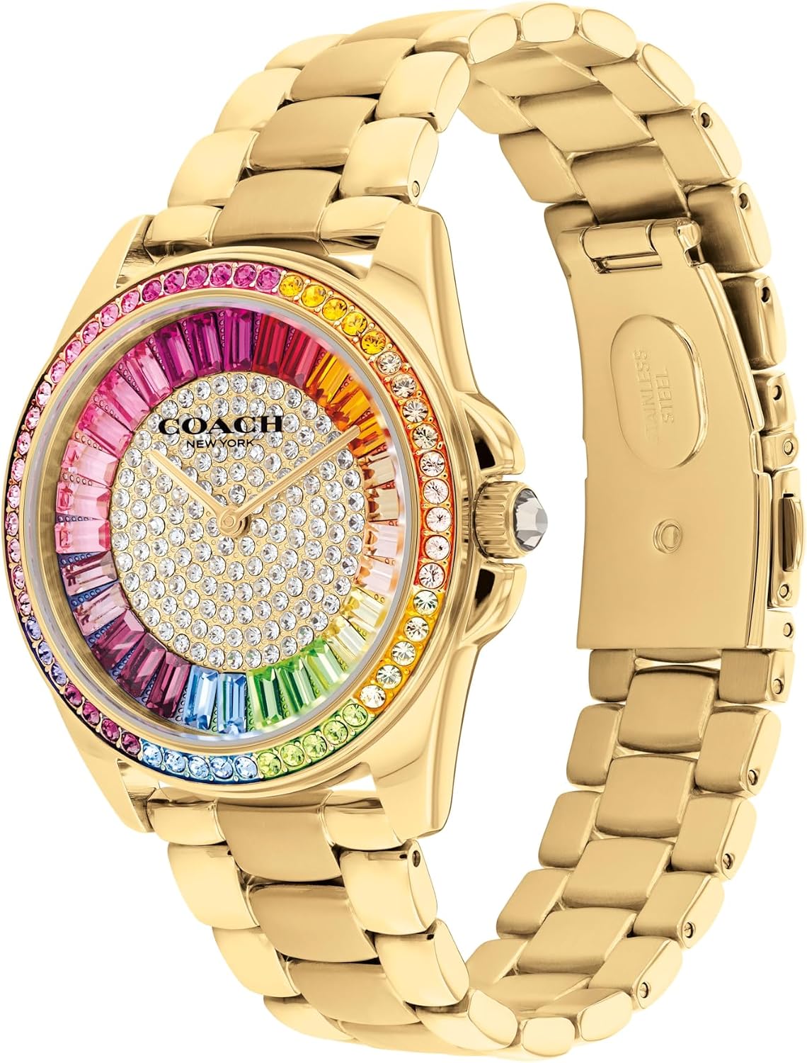 Reloj para Mujer Coach Greyson - Esfera 3H con Brazalete Signature C Link y Bisel de Cristal - Resistente al Agua 3 ATM/30 Metros - Reloj de Moda Premium para Estilo Diario - 36mm