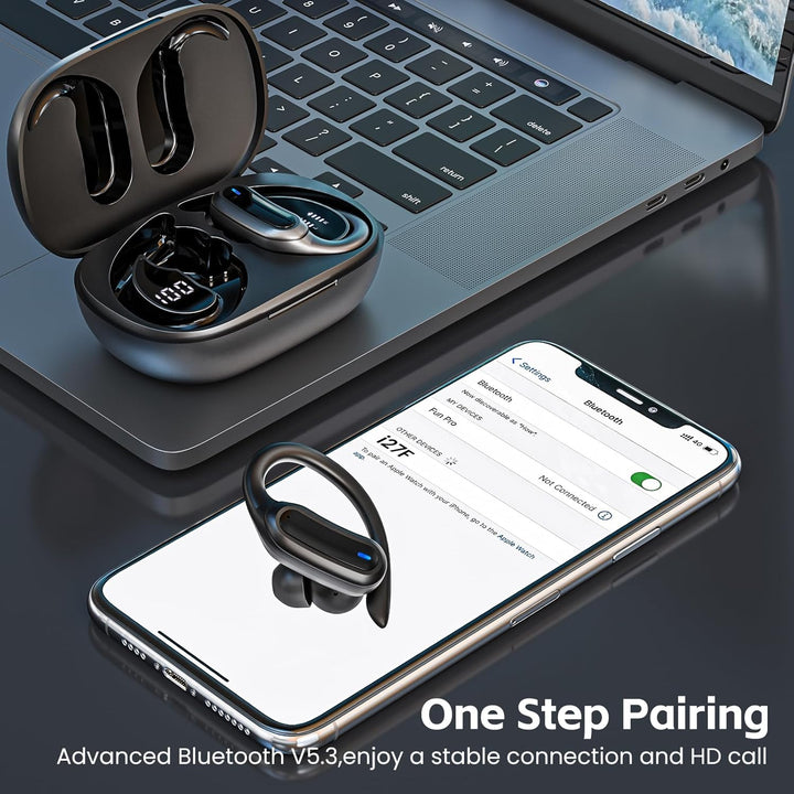Auriculares inalámbricos, auriculares Bluetooth 5.4, auriculares es...