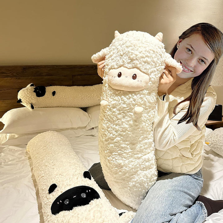 Goylmc Peluche de oveja, almohada de felpa de oveja, cumpleaños y N...