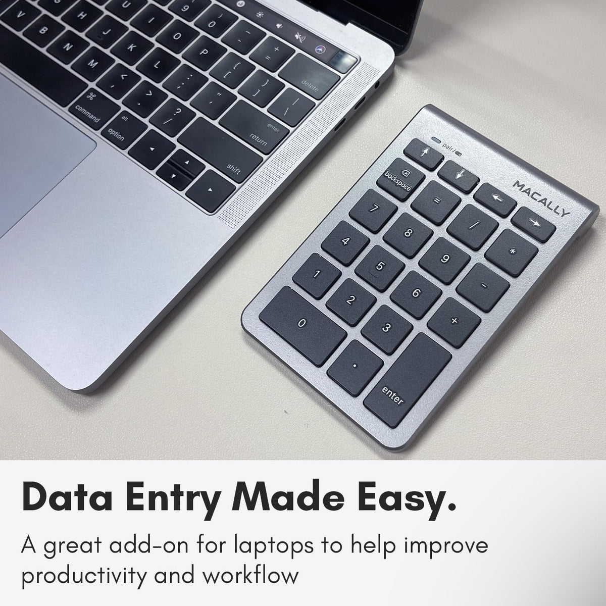 Teclado numérico Bluetooth Macally para laptop