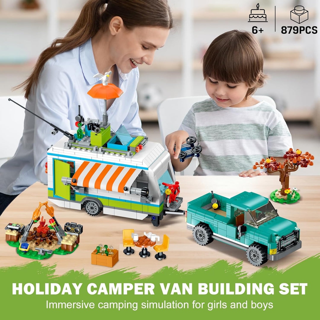 HOGOKIDS City Camper Van - Juego de construcción con luz