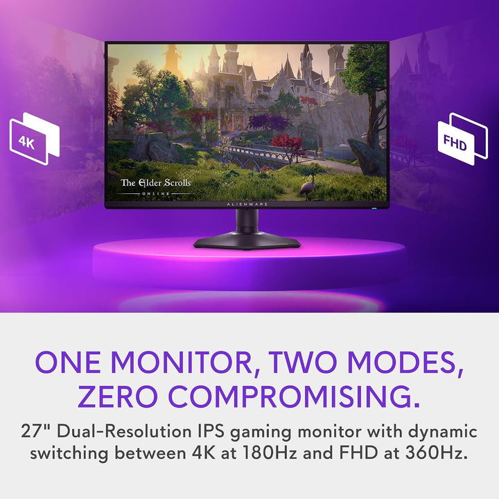 Alienware 27 Monitor de juegos de resolución dual - AW2725QF - 4K a...