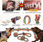 XLMYS Juguetes para perros para masticadores agresivos, paquete de 13, juguetes indestructibles de tira y afloja para razas de perros pequeñas, medianas y grandes, juguetes de limpieza de dientes