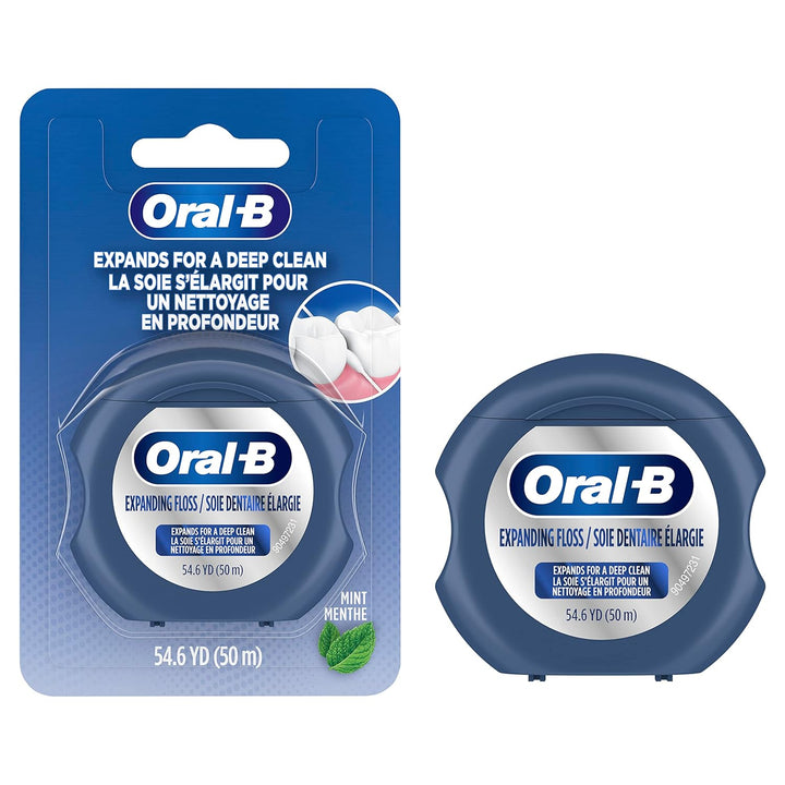 Oral-B Hilo dental expandible, menta, se expande para una limpieza...