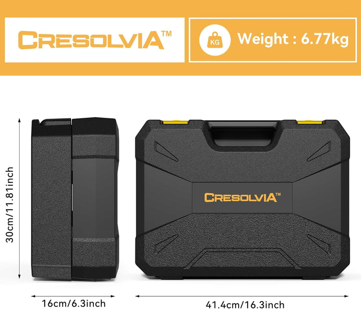 CRESOLVIA Juego de herramientas de 339 piezas, kit de herramientas...