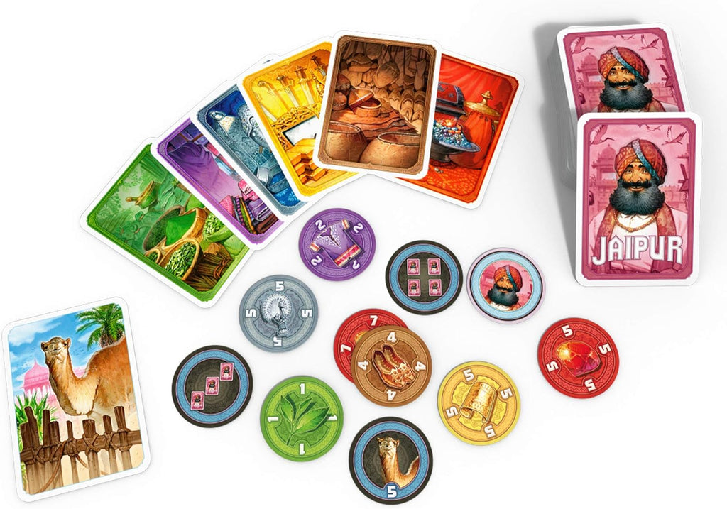 Asmodee Jaipur Juego de estrategia de cartas coleccionables para 2