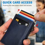 Miyozi Billetera para Hombre, con bolsillo para billetes, 2 ventana...