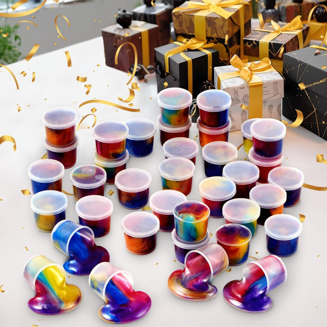 JOYIN Slime - Recuerdos de fiesta, paquete de 36 vasos de slime gal...