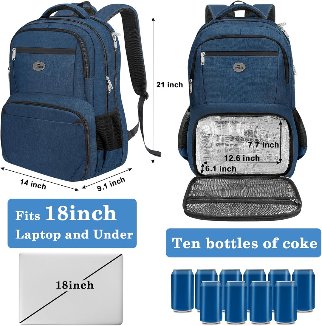 MATEIN Lonchera tipo mochila, resistente al agua, para el trabajo,...