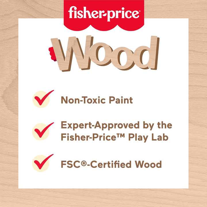 Fisher-Price Juguete de madera para niños pequeños caracol