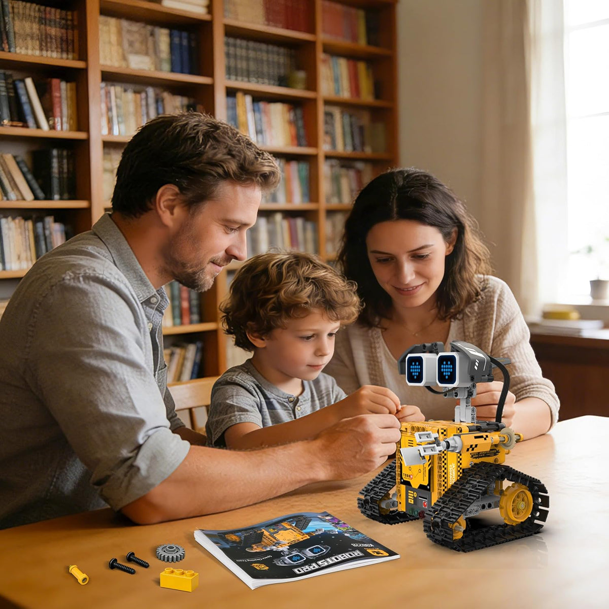 Kit de robot STEM para niños de 6 a 12 años, 5 en 1, juguete de robot de construcción de codificación con aplicación
