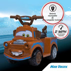 Kid Trax - Cuatriciclo eléctrico de juguete para montar con diseño de Tow Mate de Cars 3 de Disney para niños pequeños de 1 año y medio a 3 años y con peso máximo de 45 libras, batería de 6 voltios y