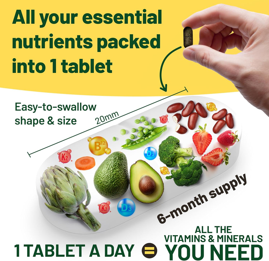 Vegan Vitality Paquete completo de bienestar de 6 meses: multivitam...