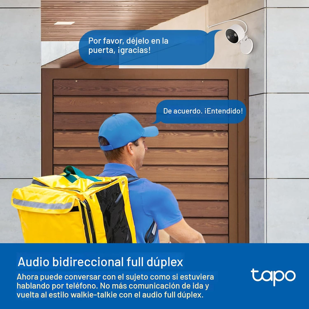 Cámara de seguridad Tapo 2K QHD para interiores\/exteriores, Elecci...