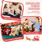 Tezituor - Oso de peluche de Navidad, 18 pulgadas, gran oso de Navidad