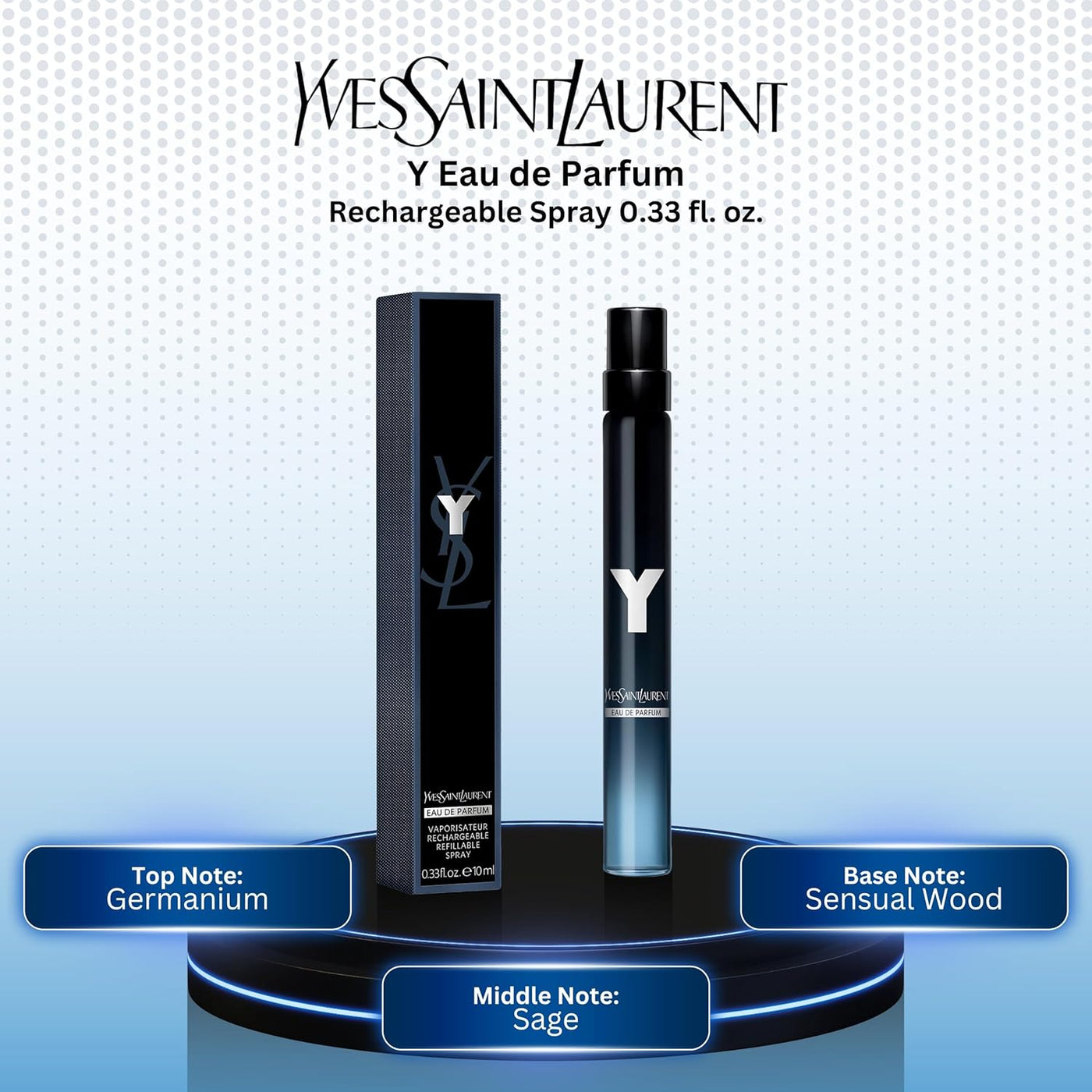 Y by Yves Saint Laurent - Eau de Parfum para hombre, espray de viaj...