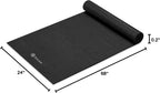Gaiam - Esterilla de yoga de calidad superior de 5mm, lisa, gruesa y antideslizante para todo tipo de ejercicios de yoga, pilates y gimnasia (173 cm x 61 cm x 5 mm)