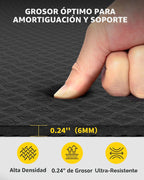 CAMBIVO Esterilla de Yoga Grande (6' x 4'), Alfombrilla de Entrenamiento Extra Ancha para Hombres y Mujeres, Esterilla de Yoga Gruesa de 1/3 y 1/4 Pulgadas, Alfombrillas de Ejercicio para