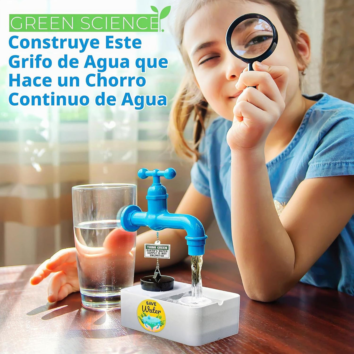 Grifo mágico de agua | Ciencia verde | Construye un grifo de agua para bombear agua | Kit de ciencia | Niños mayores de 5 años | Actividad STEM