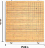 Juego plegable estándar Go - Juego de mesa de estrategia clásico (tablero weiqi19 x19), guía para principiantes de reglas básicas de ir.