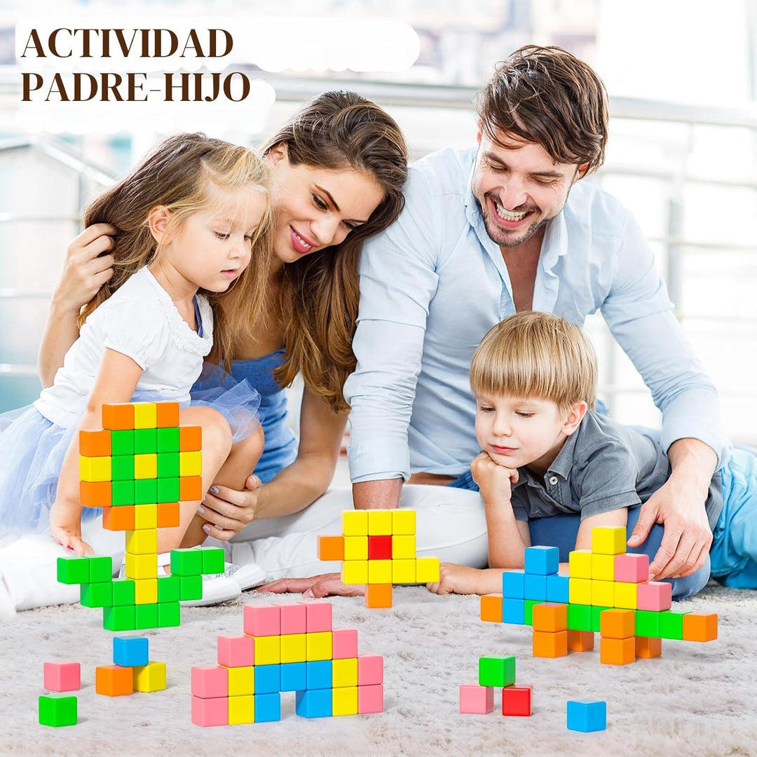 Apluses 42 piezas de bloques magnéticos, regalos para niños de 3, 4...