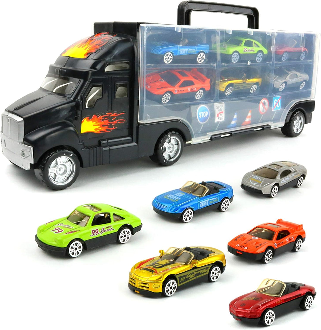Camión de transporte Carrier con 6 elegantes de coches