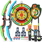 Bow y Arrow para Kids, LED Light Up Archery Set, Indoor Outdoor Sport Gifts para Boys Girls Ages 4-12