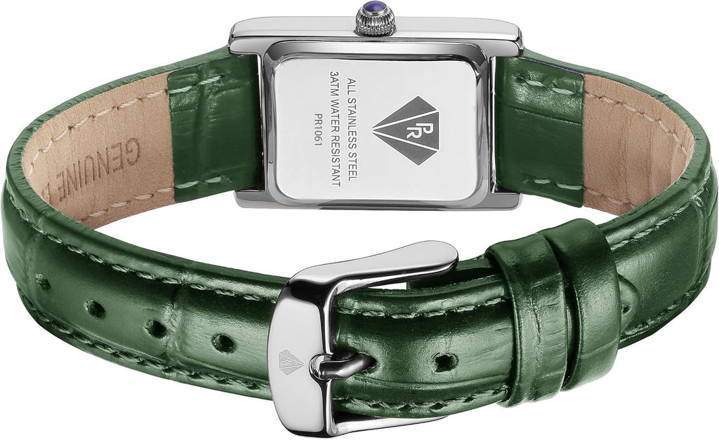 PIERRE RICHARDSON PR1092 Reloj para Mujer - Correa de Cuero, Movimiento de Cuarzo Japonés, Resistente al Agua 5ATM, Cristal de Zafiro Resistente a Arañazos