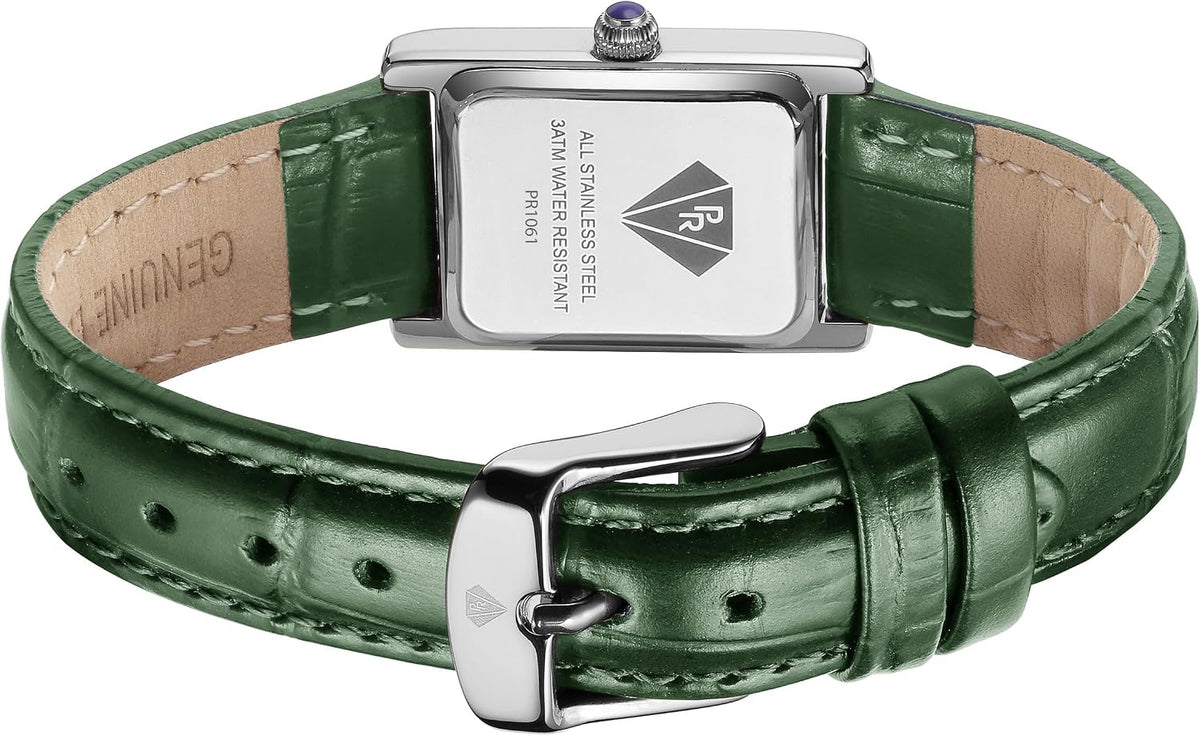 PIERRE RICHARDSON PR1092 Reloj para Mujer - Correa de Cuero, Movimiento de Cuarzo Japonés, Resistente al Agua 5ATM, Cristal de Zafiro Resistente a Arañazos