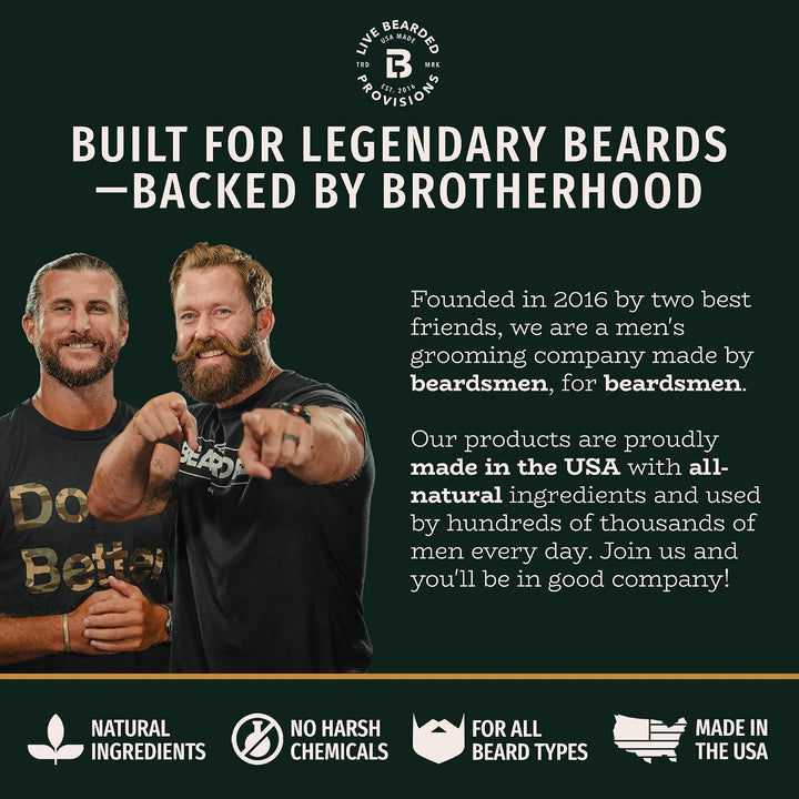 Live Bearded: Kit de aseo para barba con aceite de barba y bálsamo...