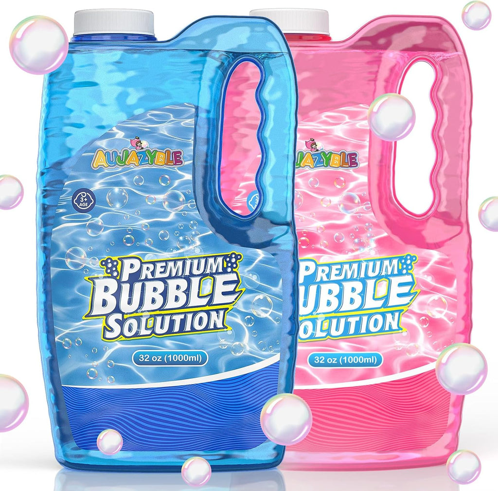 2 Bottles Bubbles Solution Refill 64 OZ para Bubble Machine Wands