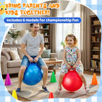 Set combinado de 53 piezas de juegos de carnaval al aire libre para niños, pelotas saltarinas de 18 pulgadas