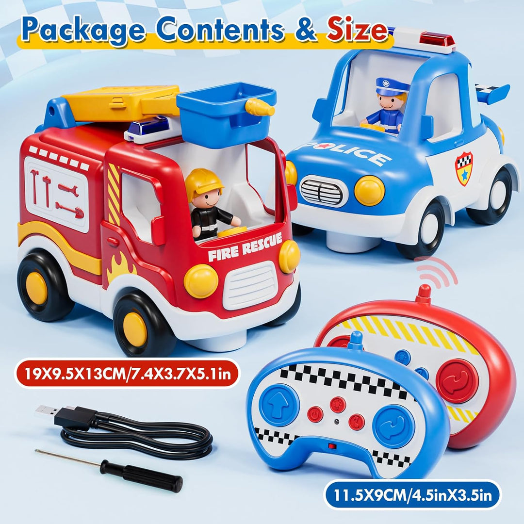 Lehoo Castle Auto a control remoto para niños pequeños, camiones de...