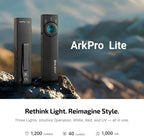 OLIGHT ArkPro Lite Linterna Plana de Bolsillo, Recargable Portátil de 1200 Lúmenes con LED Blanco, Luz Roja y Luz UV, Fuentes Triples para Detección de Orina de Mascotas, Acampada, Emergencia, Trabajo