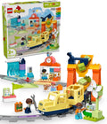 LEGO DUPLO Town Gran Tren Comunitario Interactivo - Juego de tren interactivo para niños y niñas, juguete de aprendizaje para niños y niñas, a partir de 3 años - Idea de regalo para cumpleaños y