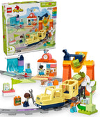 LEGO DUPLO Town Gran Tren Comunitario Interactivo - Juego de tren interactivo para niños y niñas, juguete de aprendizaje para niños y niñas, a partir de 3 años - Idea de regalo para cumpleaños y