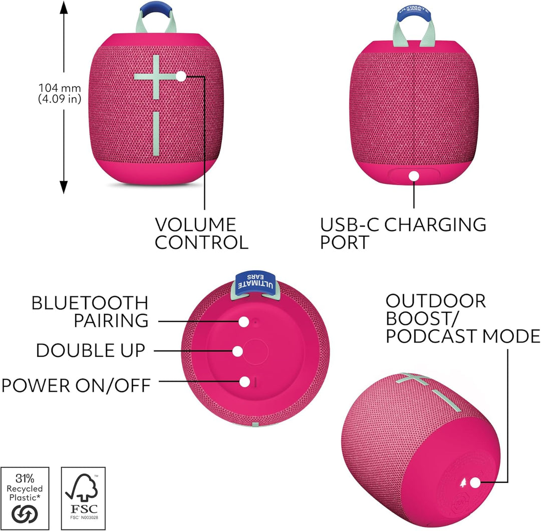 Ultimate Ears WONDERBOOM 4 Altavoces para Exteriores Bluetooth Impe...
