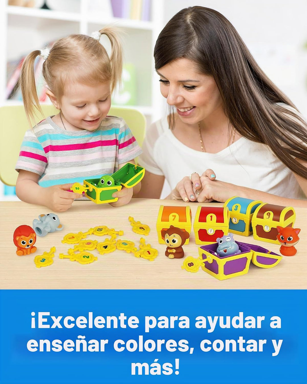 Coogam Juguetes de habilidad motora fina para niños pequeños, 10 pi...