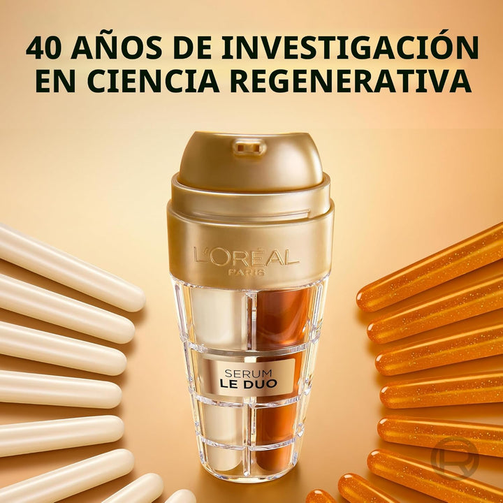 L'Oreal Paris Age Perfect Serum Le Duo, Suero iluminador, reafi...