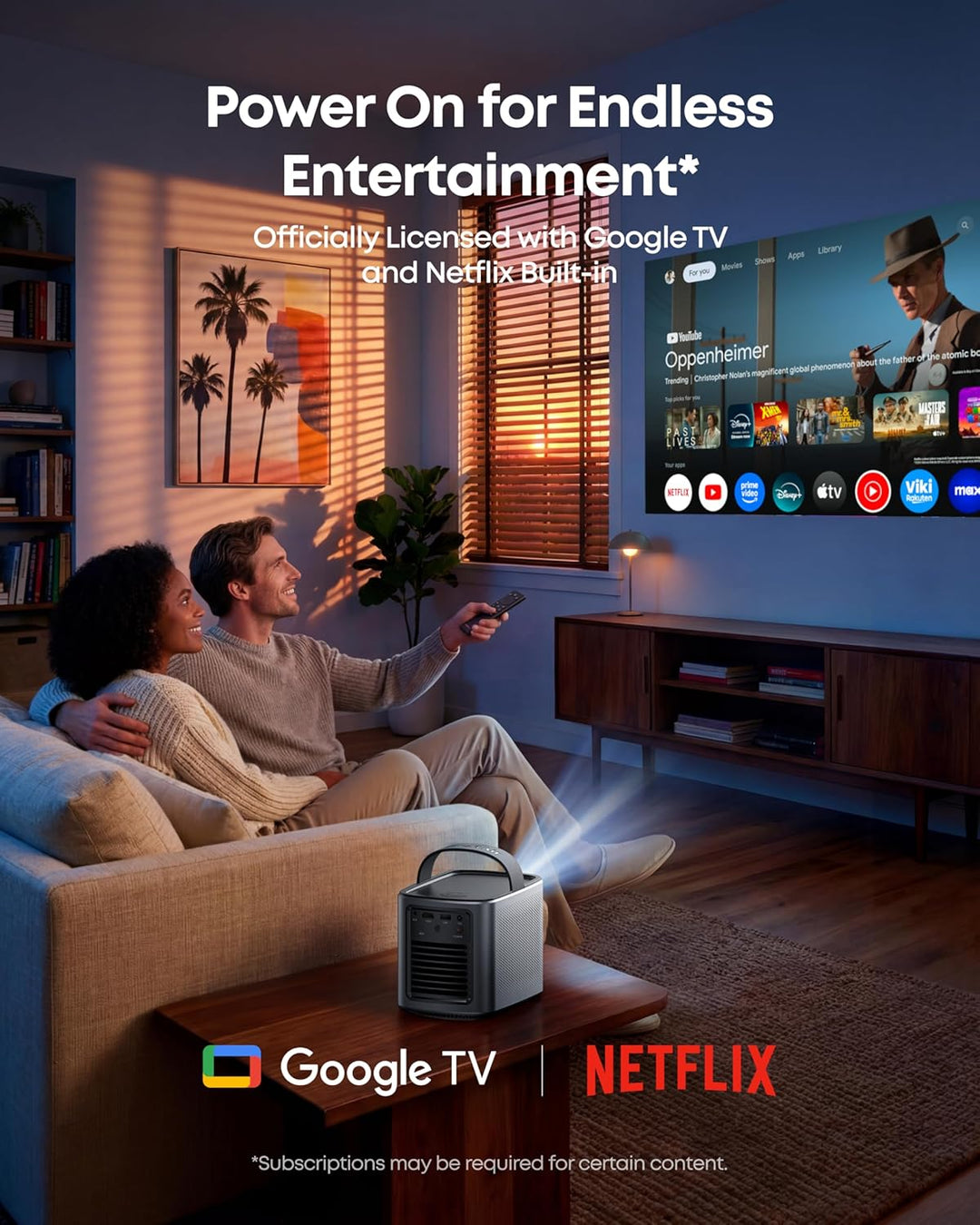 Proyector NEBULA Mars 3 Air GTV - Licencia oficial de Netflix, bril...