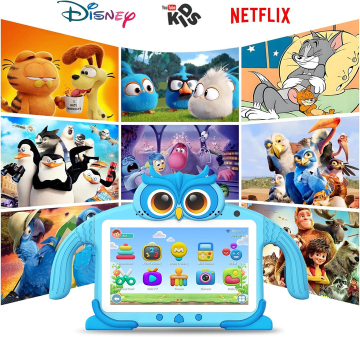 Tableta para niños de 7 pulgadas y 32 GB para niños de 3 a 7 años p...