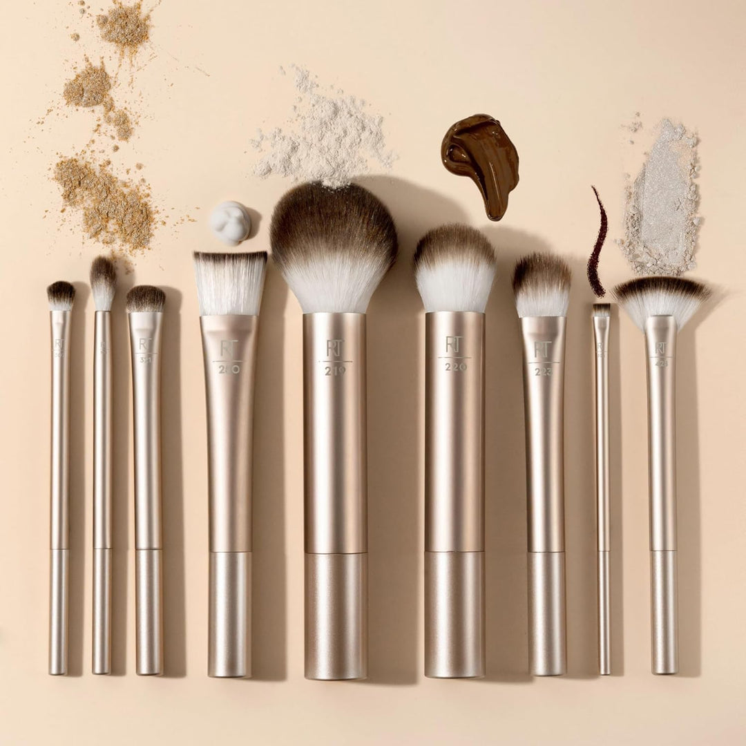 Real Techniques Juego de 9 brochas de maquillaje Au Naturale para s...
