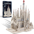Piececool Rompecabezas de metal 3D para adultos y adolescentes, kit de modelo de metal de La Sagrada Familia, manualidades de bricolaje para adultos, catedral española, juego de construcción de arquitectura, 450 piezas