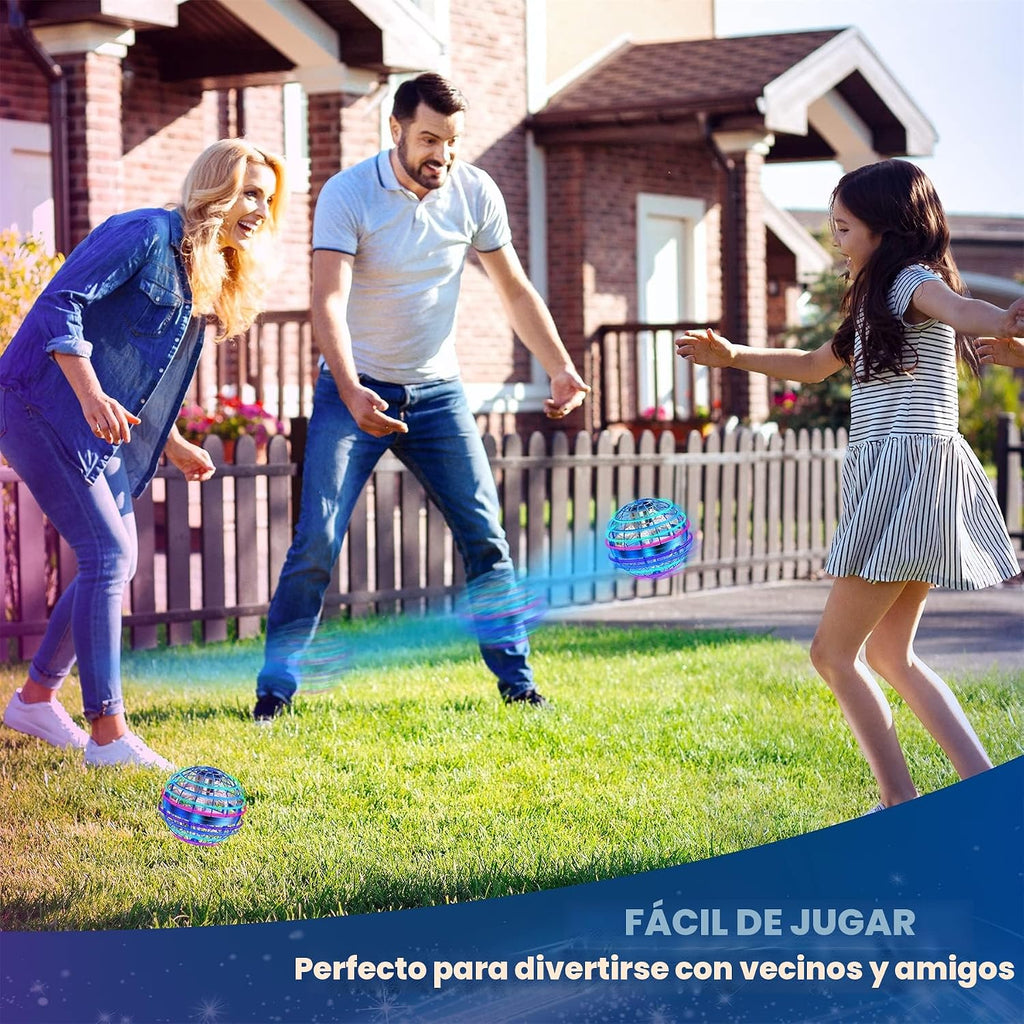 LEMATRIX Juguete de bola de orbe volador 2023, bola flotante Boomerang Fly Fidget Spinner, juguetes geniales regalos para niños y niñas de 6, 7, 8, 9, 10, 11, 12 años, niños y adolescentes, mini dron de mano, globo cósmico, juguetes para interiores y exte